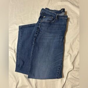 Gap Women's Girlfriend Jeans Size 12 / 31 Regular Blue Mid Rise 27" Inseam